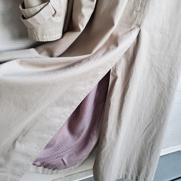 Vintage Finnish-made Late Soviet Era "Classic Man" Beige Khaki Trench Coat - Picture 15 of 15